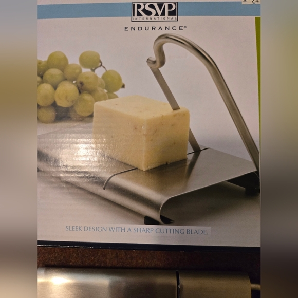 RSVP International Endurance Cheese Slicer, Used, In Box Stainless Steel - Picture 2 of 4